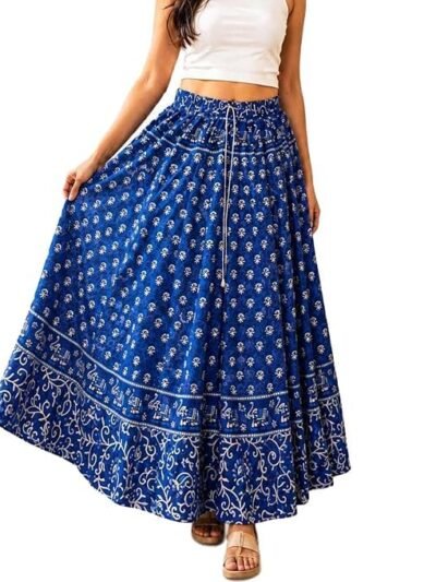 Women's Cotton Rajasthani & Jaipuri Long Skirt