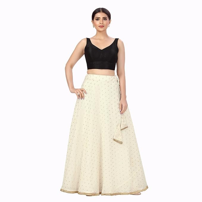 Studio Shringaar Women's Polyester Maxi Skirt
